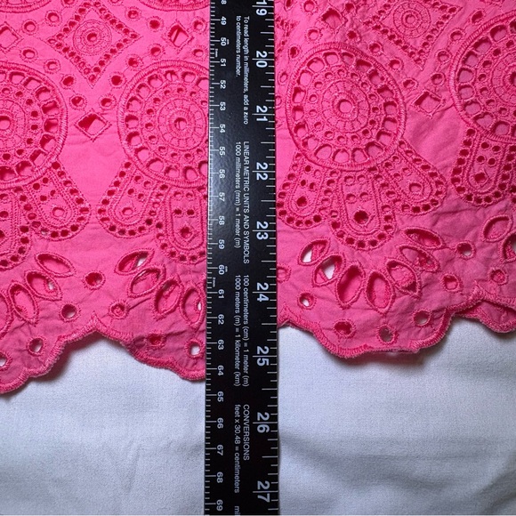 Talbots Eyelet Blouse Top Women M Embroidered Boho Poets Cottagecore Old Money - Picture 10 of 12